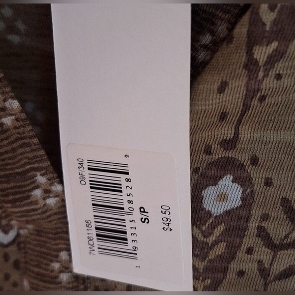 Lucky Brand NWT Boho Long Sleeve Blouse Top Olive Green Autumn MSRP $50 SOFT S - Picture 7 of 14